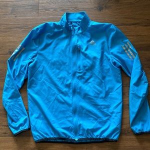 Adidas Men's Own the Run Windbreaker Jacket - Blue - Size: S